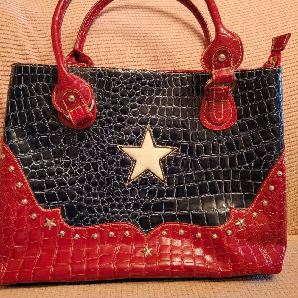 Jone Jones Red, White & Blue PU Leather purse
